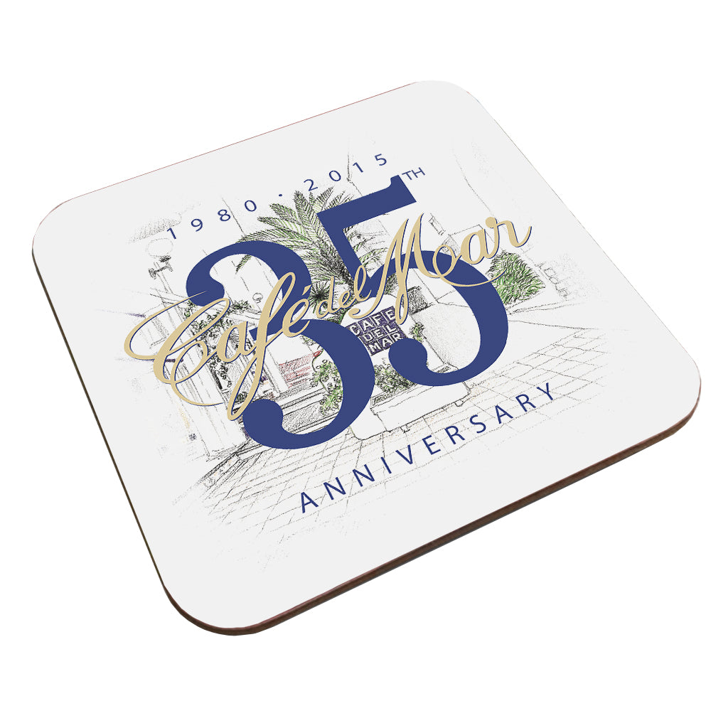 Café del Mar 35th Anniversary Logo Coaster-Café del Mar-Essential Republik