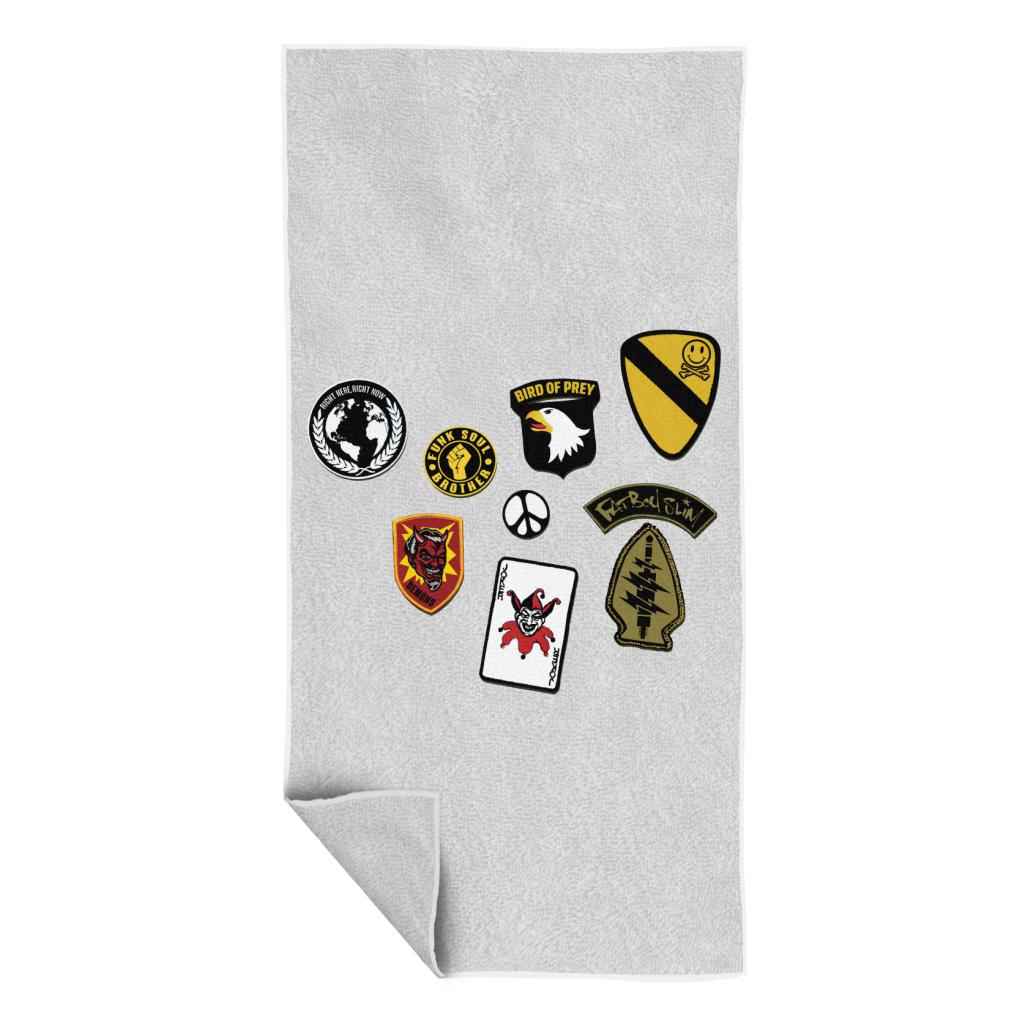 Fatboy Slim Track Badges Beach Towel-Fatboy Slim-Essential Republik