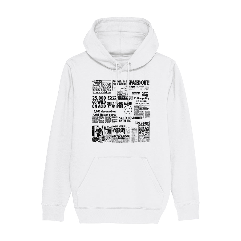 Acid House Headline Hysteria Unisex Cruiser Iconic Hoodie-Future Past-Essential Republik