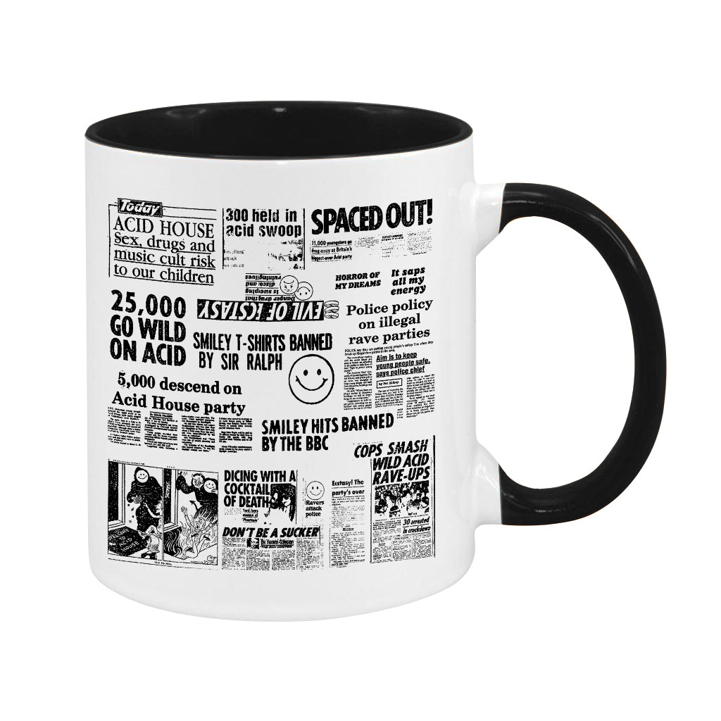 Acid House Headline Hysteria Mug-Future Past-Essential Republik