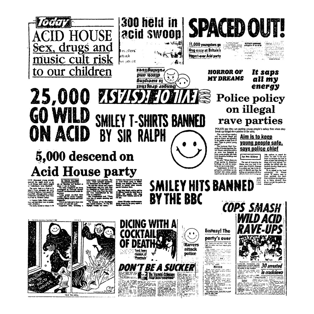 Acid House Headline Hysteria Unisex Cruiser Iconic Hoodie-Future Past-Essential Republik