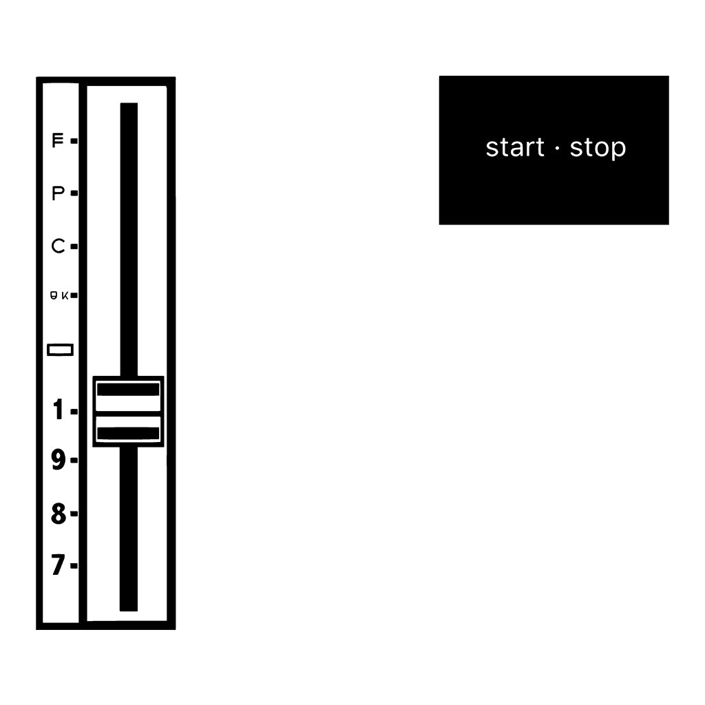 Start Stop Turntable Mug-Future Past-Essential Republik