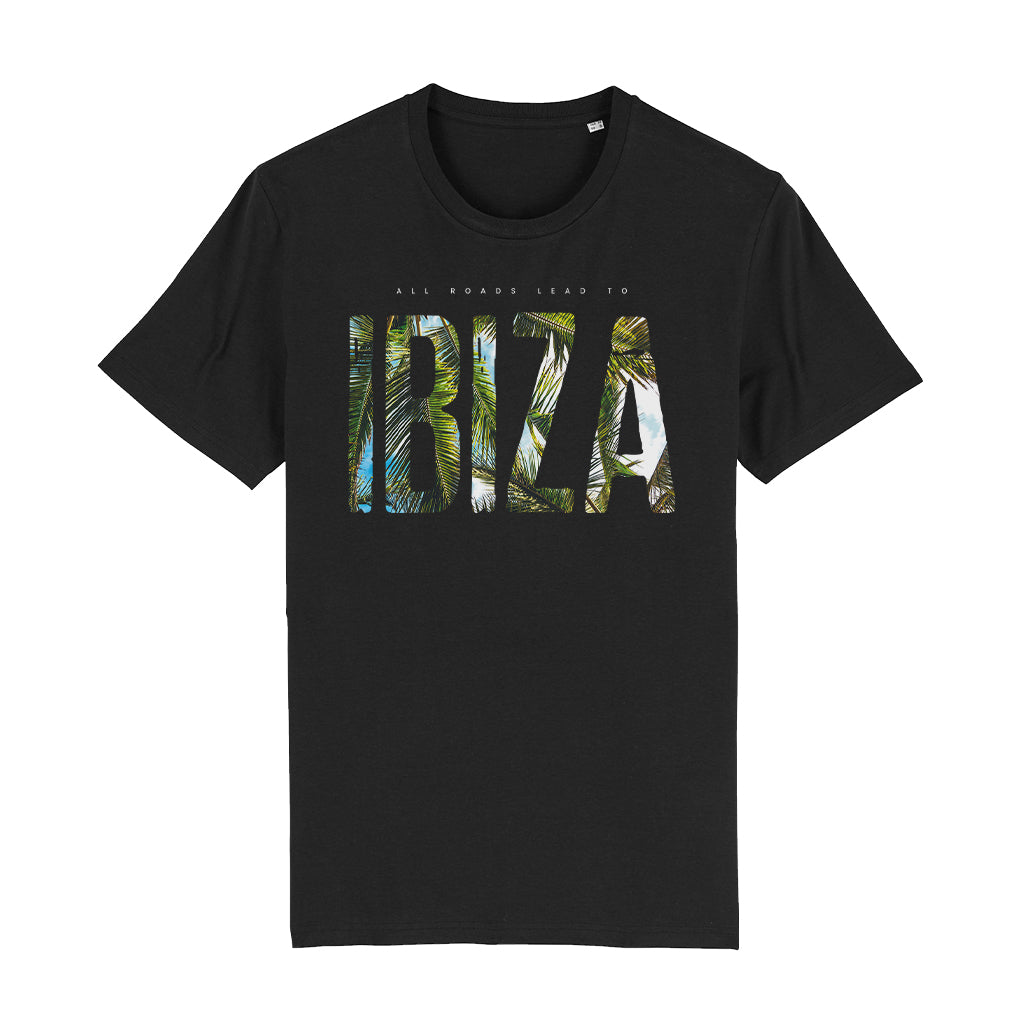 All Roads Lead To Ibiza Unisex Organic T-Shirt-White Isle-Essential Republik