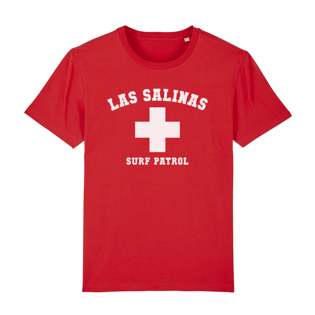 Las Salinas Surf Patrol Unisex Organic T-Shirt-White Isle-Essential Republik