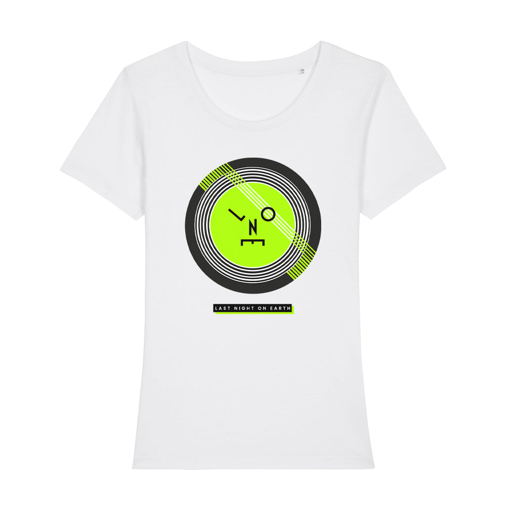 LNOE Green Vinyl Women's Iconic Fitted T-Shirt-LNOE-Essential Republik