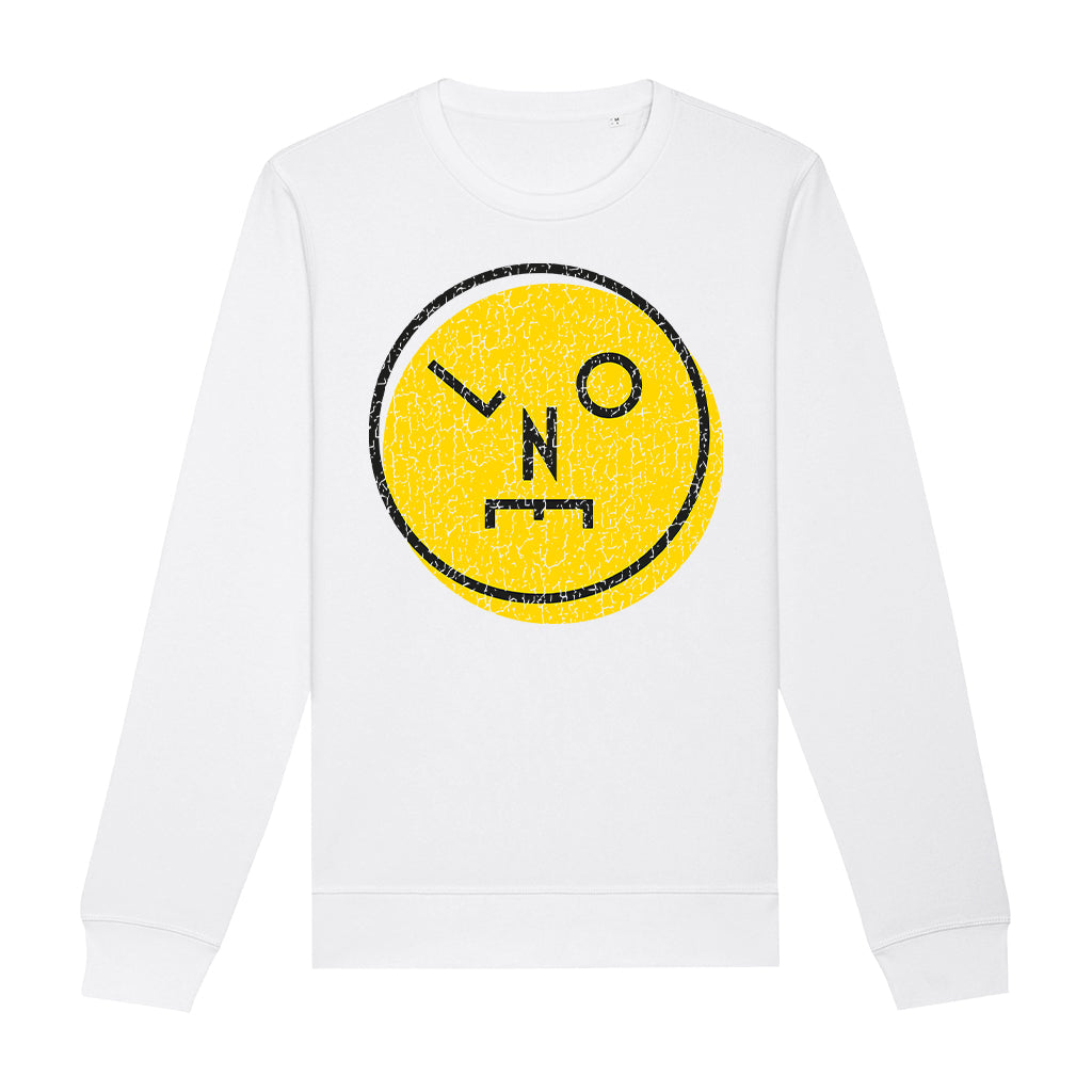LNOE Circle Logo Distressed Yellow Roller Unisex Sweatshirt-LNOE-Essential Republik
