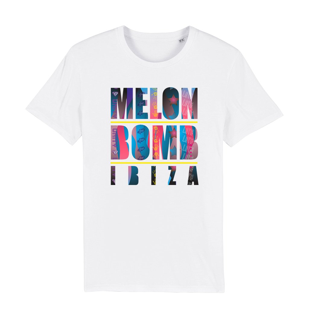 Melon Bomb Ibiza 2021 Dark Logo Men's Organic T-Shirt-Melon Bomb-Essential Republik