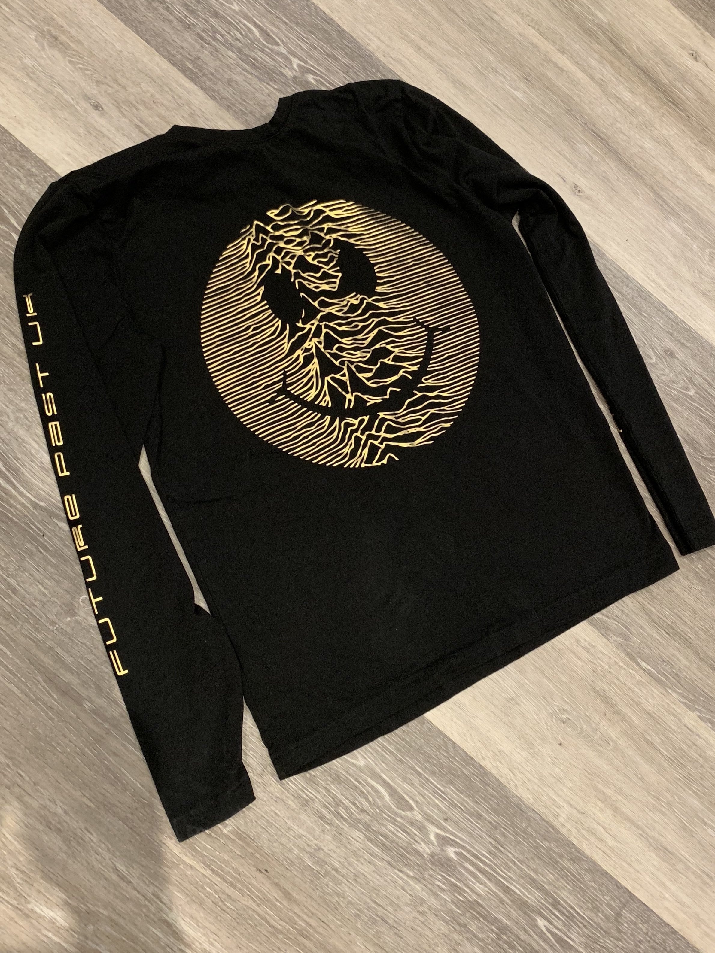 Limited Edition Gold Acid Pulsar Long Sleeve T-Shirt / Black-Future Past-Essential Republik