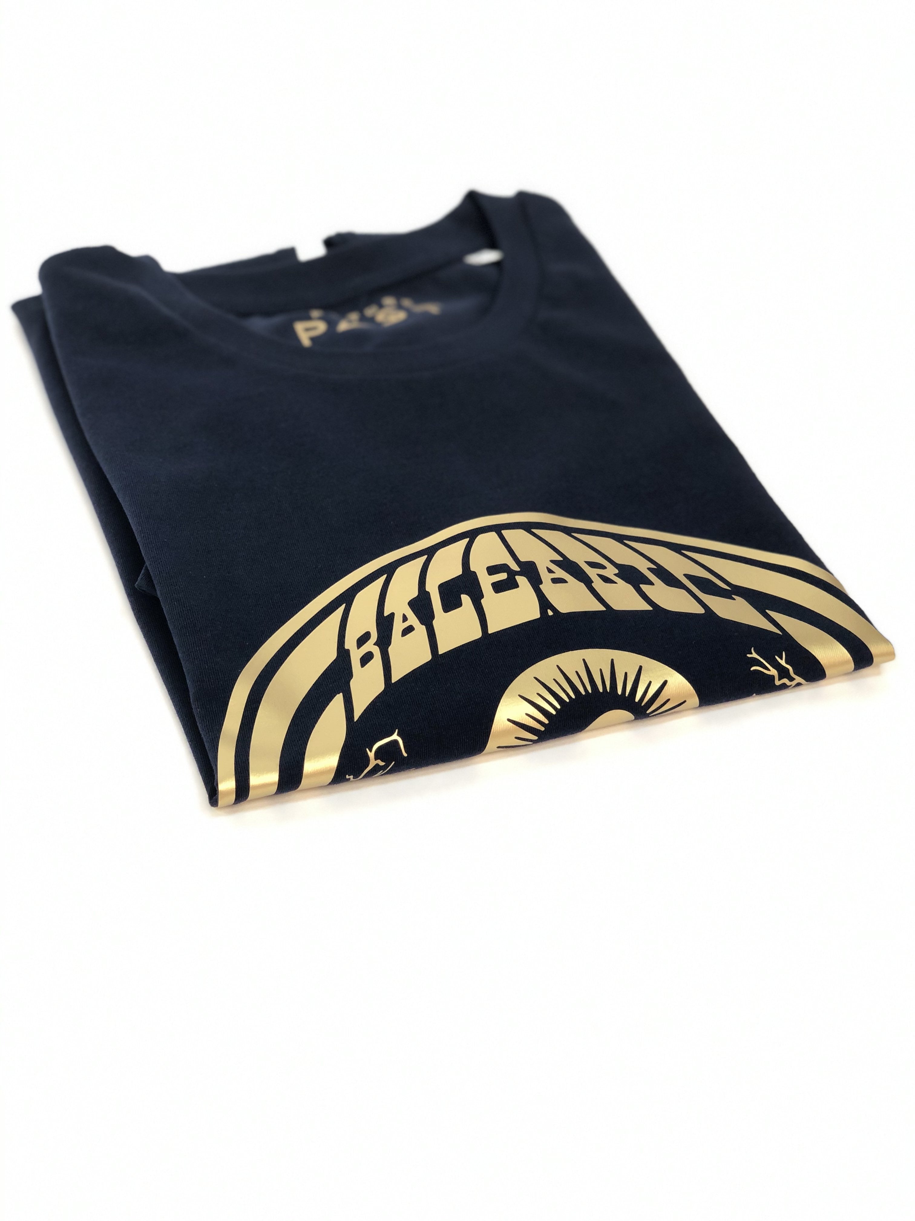 Gold Balearic Eye Dave Little T-Shirt / Navy-Future Past-Essential Republik