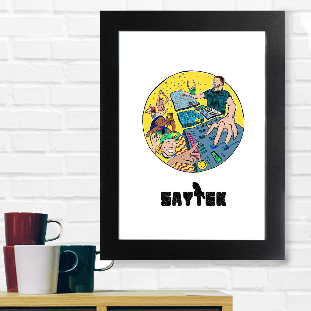 20 Years Of SAYTEK Yellow Version A3 Print (framed or unframed)-SAYTEK-Essential Republik