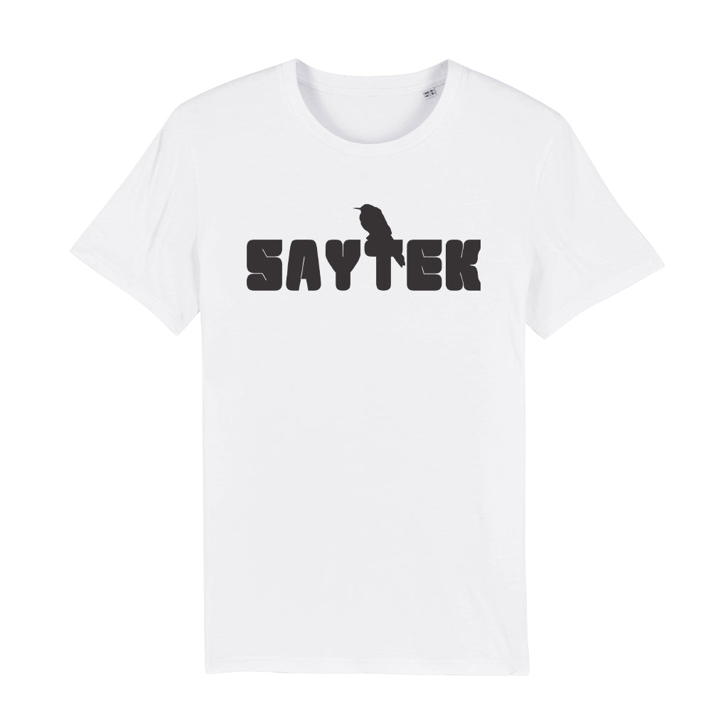 SAYTEK Black Logo Front And Back Print Unisex Organic T-Shirt-SAYTEK-Essential Republik