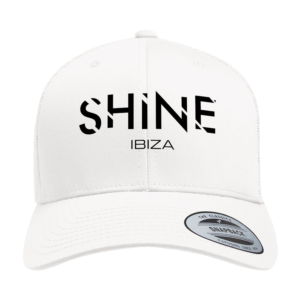 Shine Ibiza Black Logo Retro Trucker Cap-Shine-Essential Republik