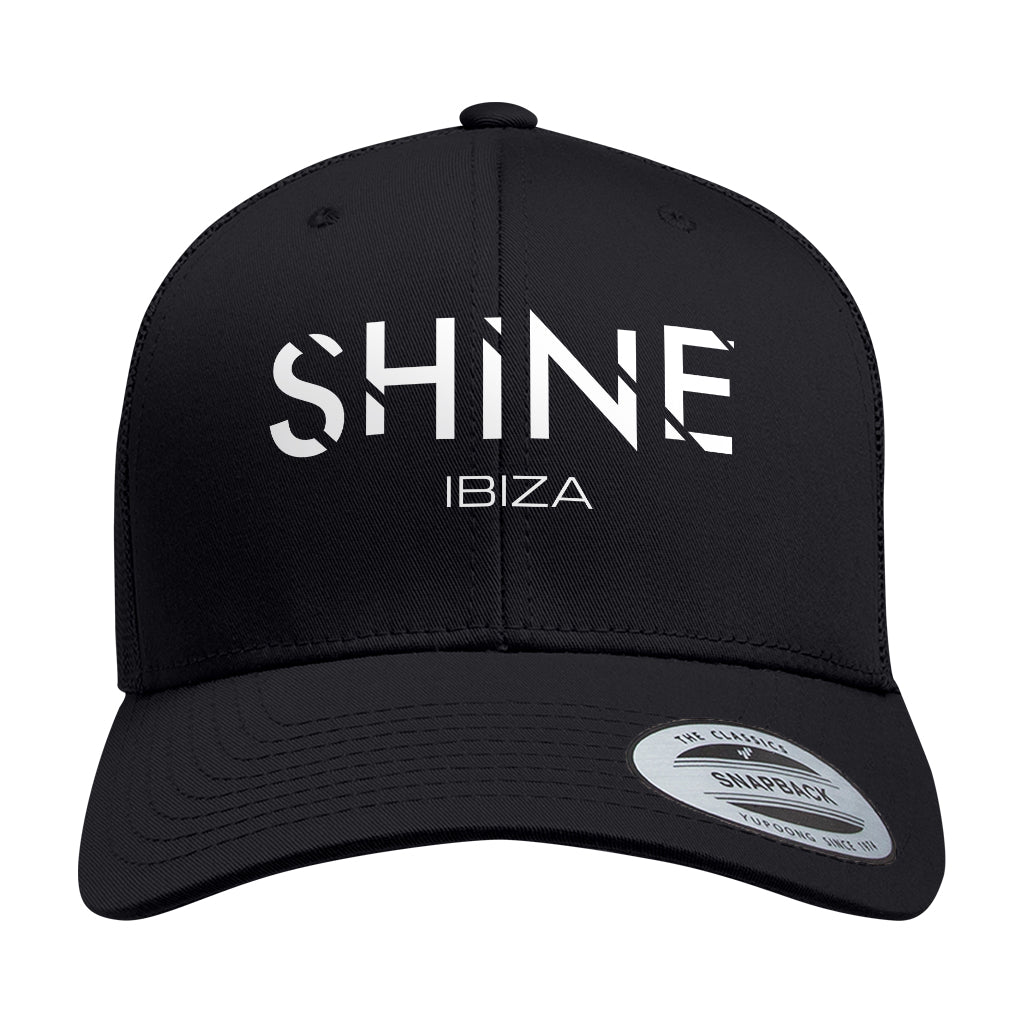 Shine Ibiza White Logo Retro Trucker Cap-Shine-Essential Republik