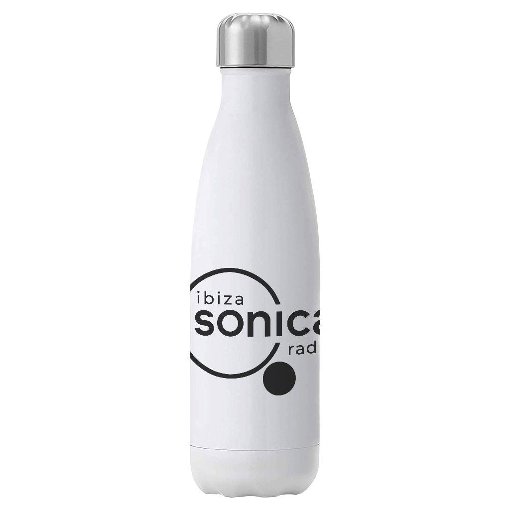 Sonica Black Logo Insulated Stainless Steel Water Bottle-Sonica-Essential Republik