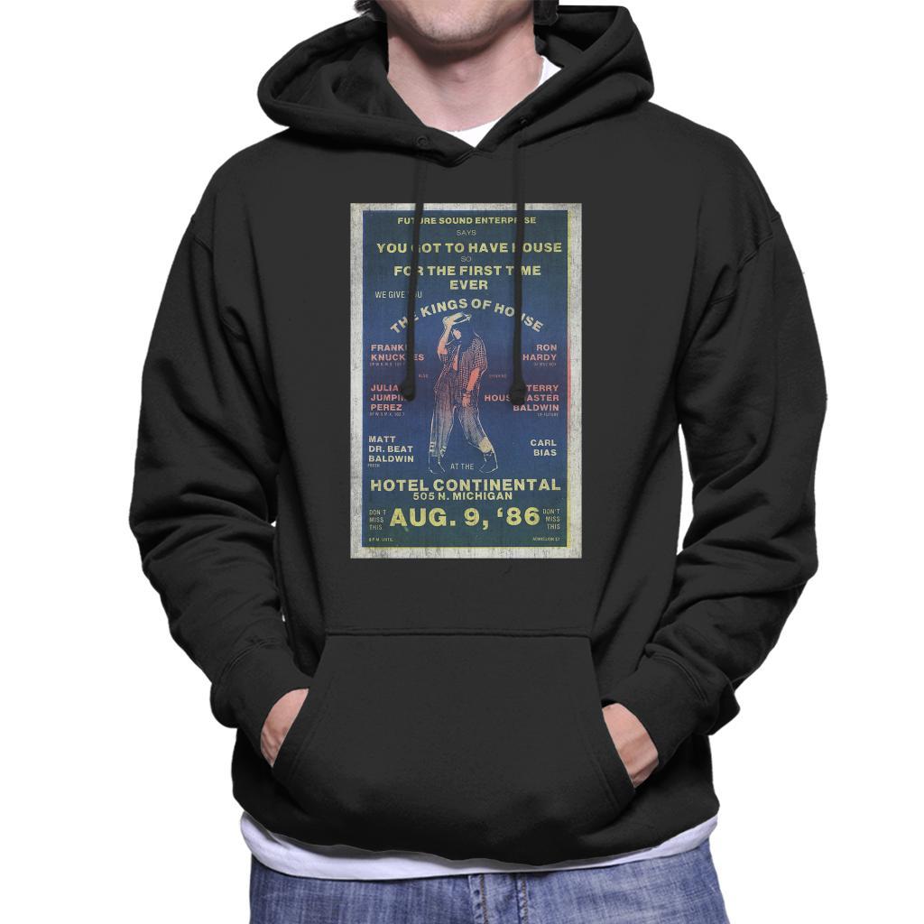 DJ International Kings Of House '86 Poster Men's Hooded Sweatshirt-DJ International-Essential Republik