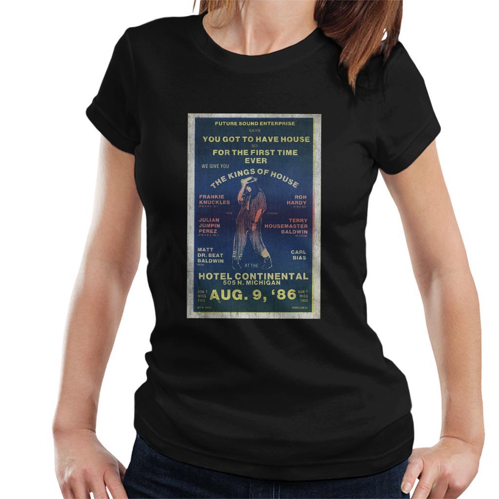 DJ International Kings Of House '86 Poster Women's T-Shirt-DJ International-Essential Republik