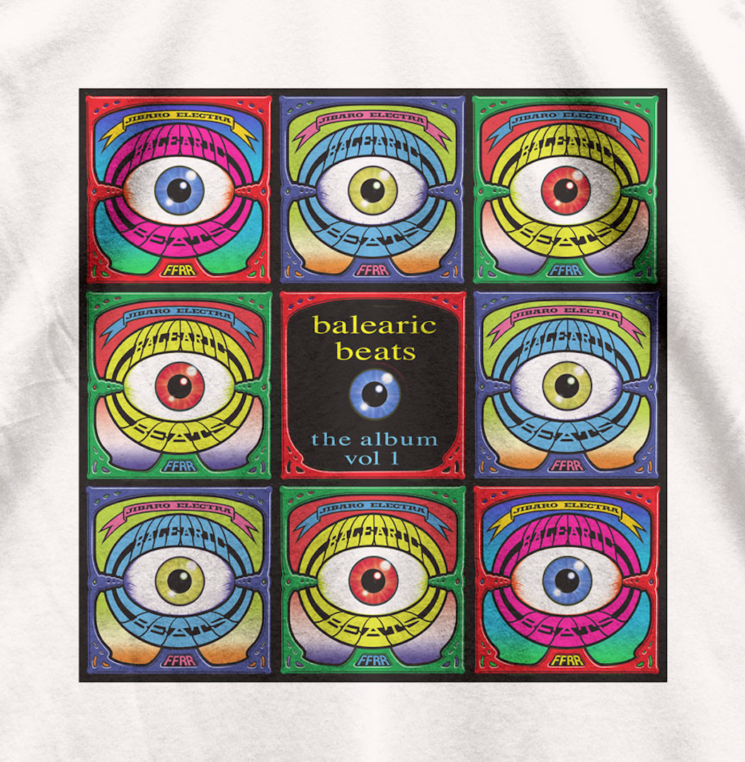 Super Limited Balearic Beats Dave Little T-Shirt / Cream-Future Past-Essential Republik