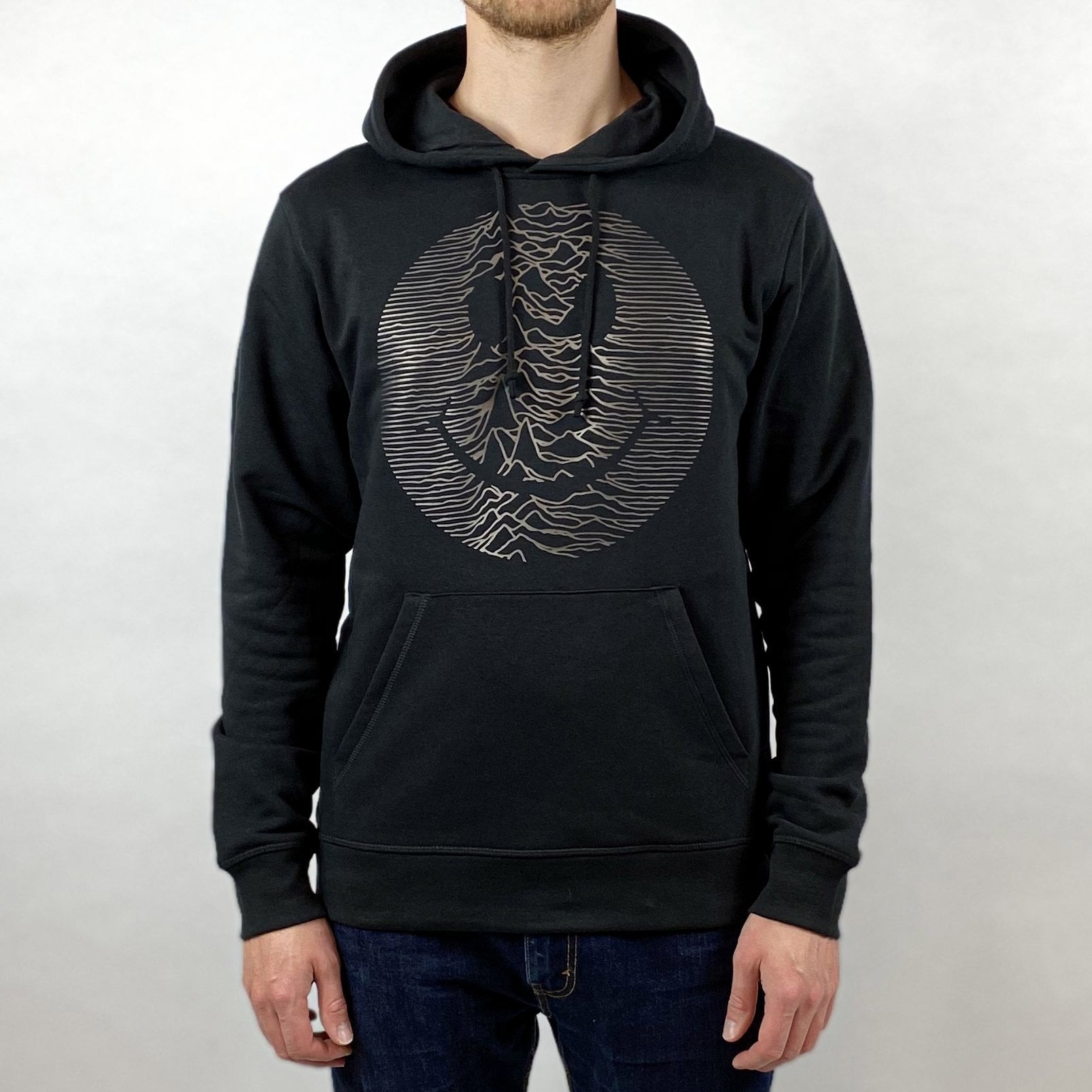 Techno Pulsar Hoodie / Black-Future Past-Essential Republik