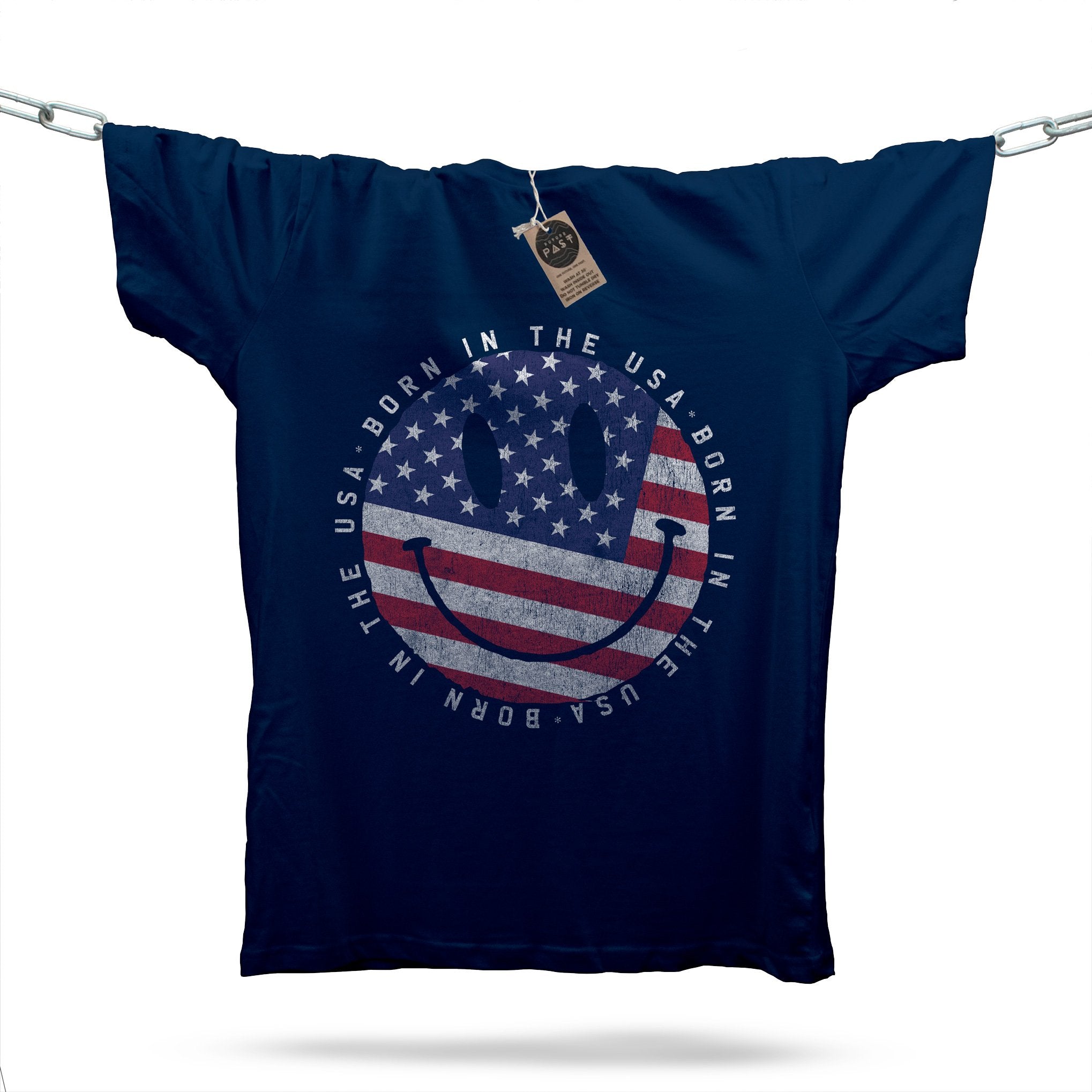 Born In The USA T-Shirt / Navy-Future Past-Essential Republik