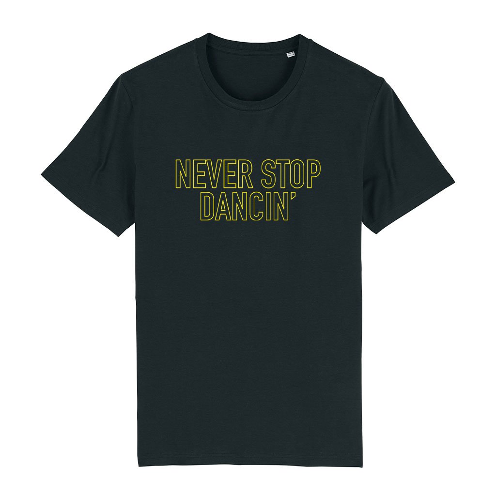 Never Stop Dancin! Unisex Organic T-Shirt-Acid87-Essential Republik