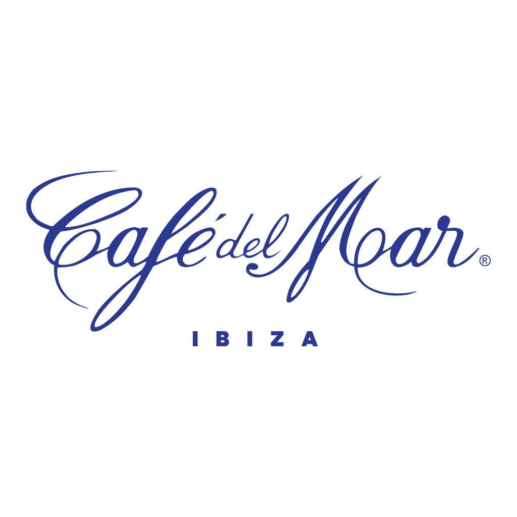 Café del Mar Ibiza Blue Logo Front And Back Print Men's Organic T-Shirt-Café del Mar-Essential Republik