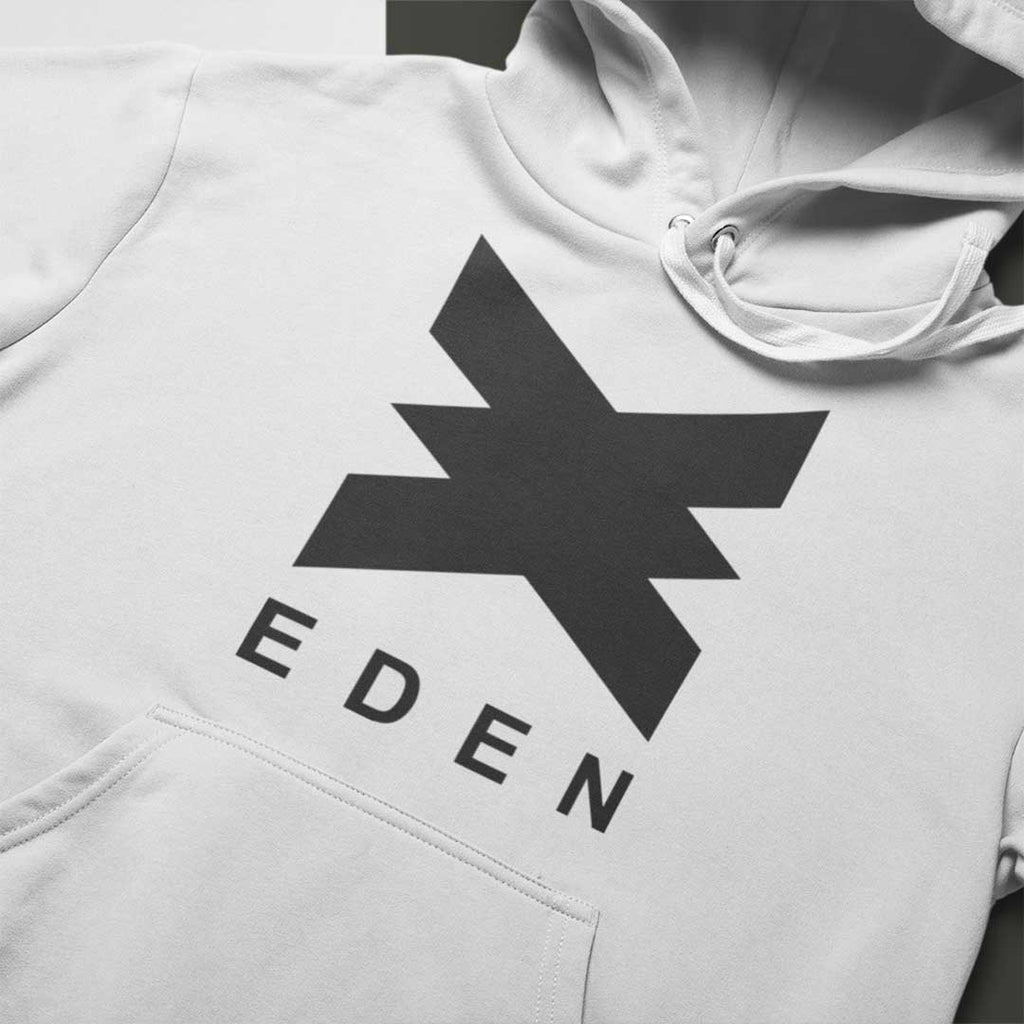 Eden Black Logo Unisex Cruiser Iconic Hoodie-Eden-Essential Republik