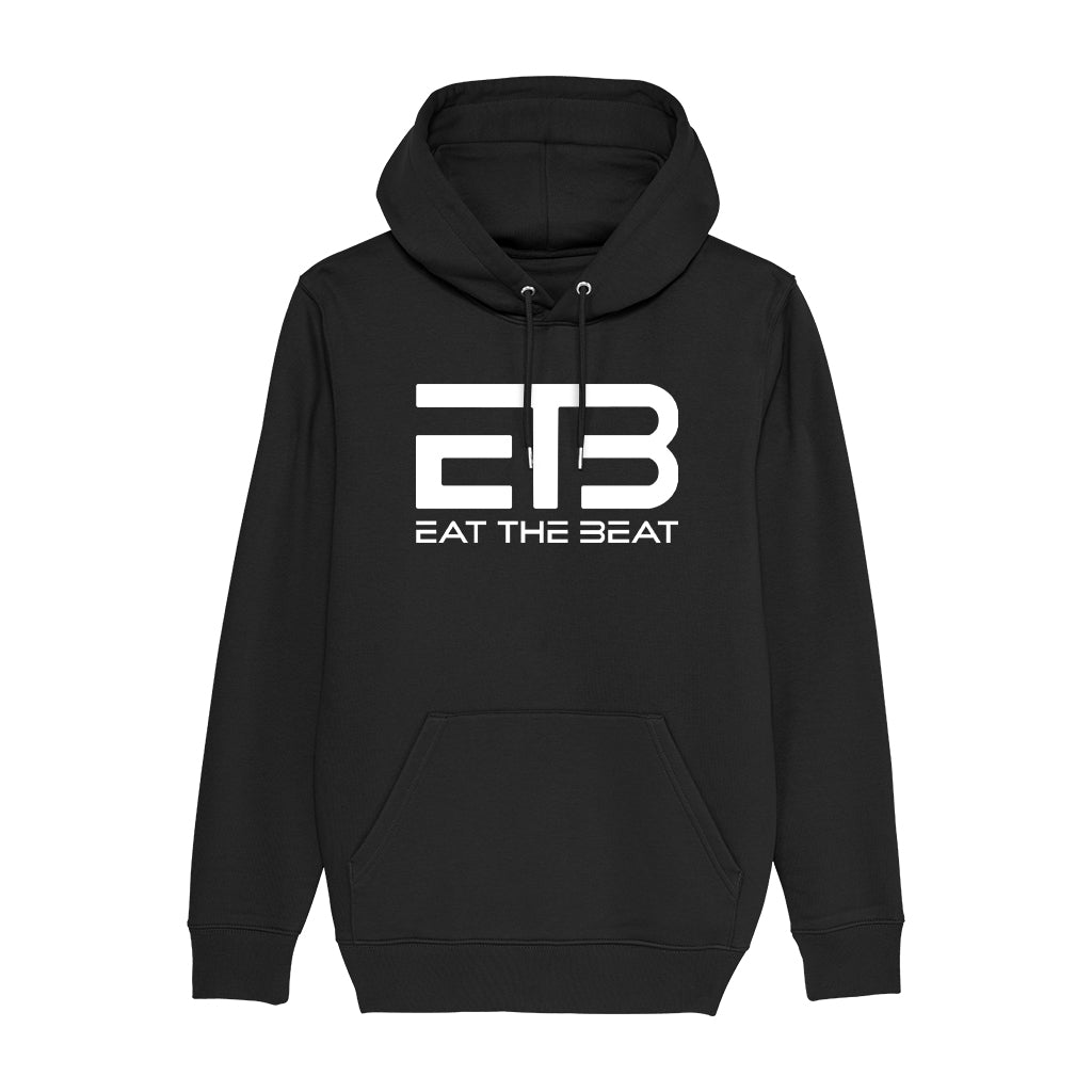 Eat The Beat White Logo Unisex Cruiser Iconic Hoodie-Eat The Beat-Essential Republik