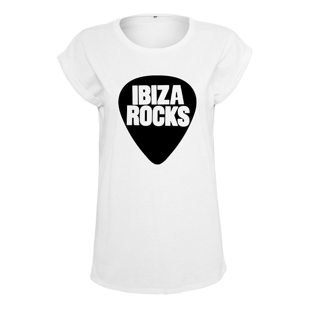 Ibiza Rocks Black Logo Women's Casual T-Shirt-Ibiza Rocks-Essential Republik
