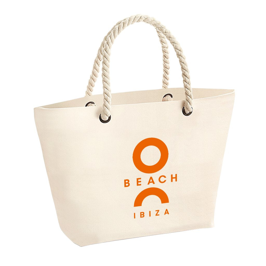 O Beach Orange Logo Rope Handle Beach Bag-O Beach-Essential Republik