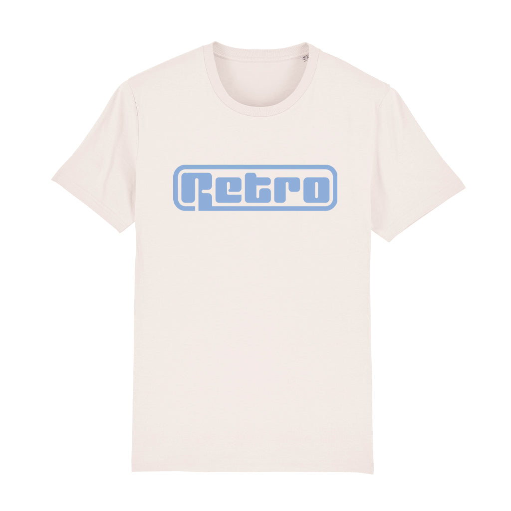 Baby Blue Retro Logo Unisex Organic T-Shirt-Retro-Essential Republik