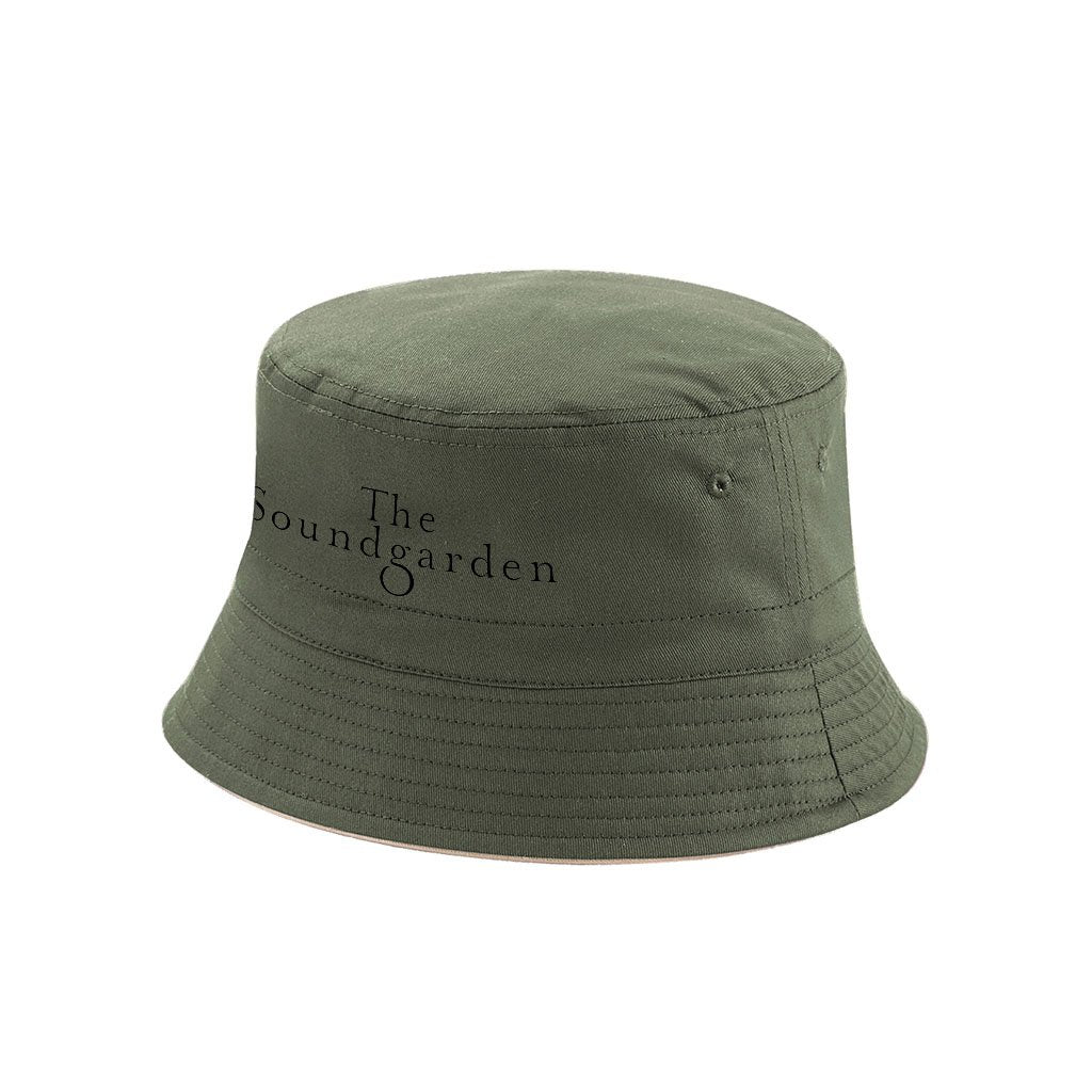 The Soundgarden Two Line Black Logo Reversible Bucket Hat-The Soundgarden-Essential Republik