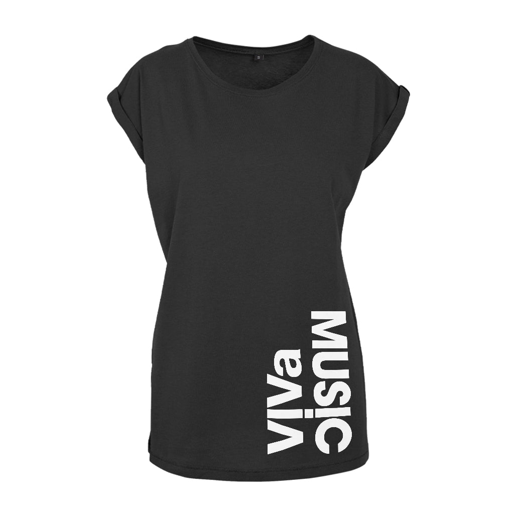Steve Lawler ViVa Music White Vertical Logo Women's Casual T-Shirt-Steve Lawler-Essential Republik