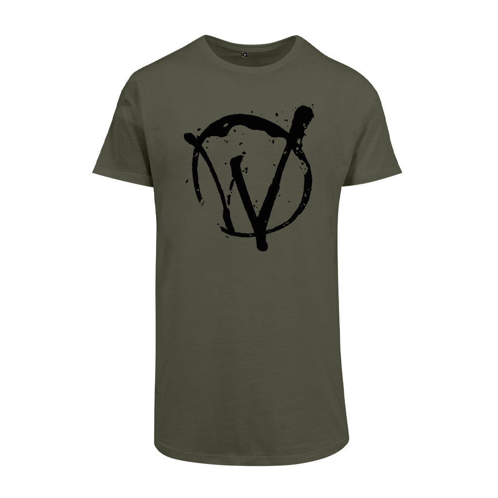Steve Lawler ViVa Warriors Black Logo Men's Shaped Long T-Shirt-Steve Lawler-Essential Republik
