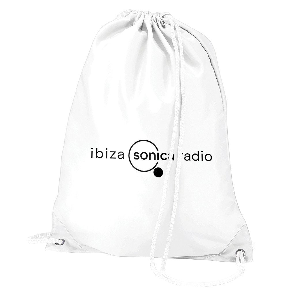 Sonica Black Landscape Logo Water Resistant Sports Gymsac Drawstring Day Bag-Sonica-Essential Republik