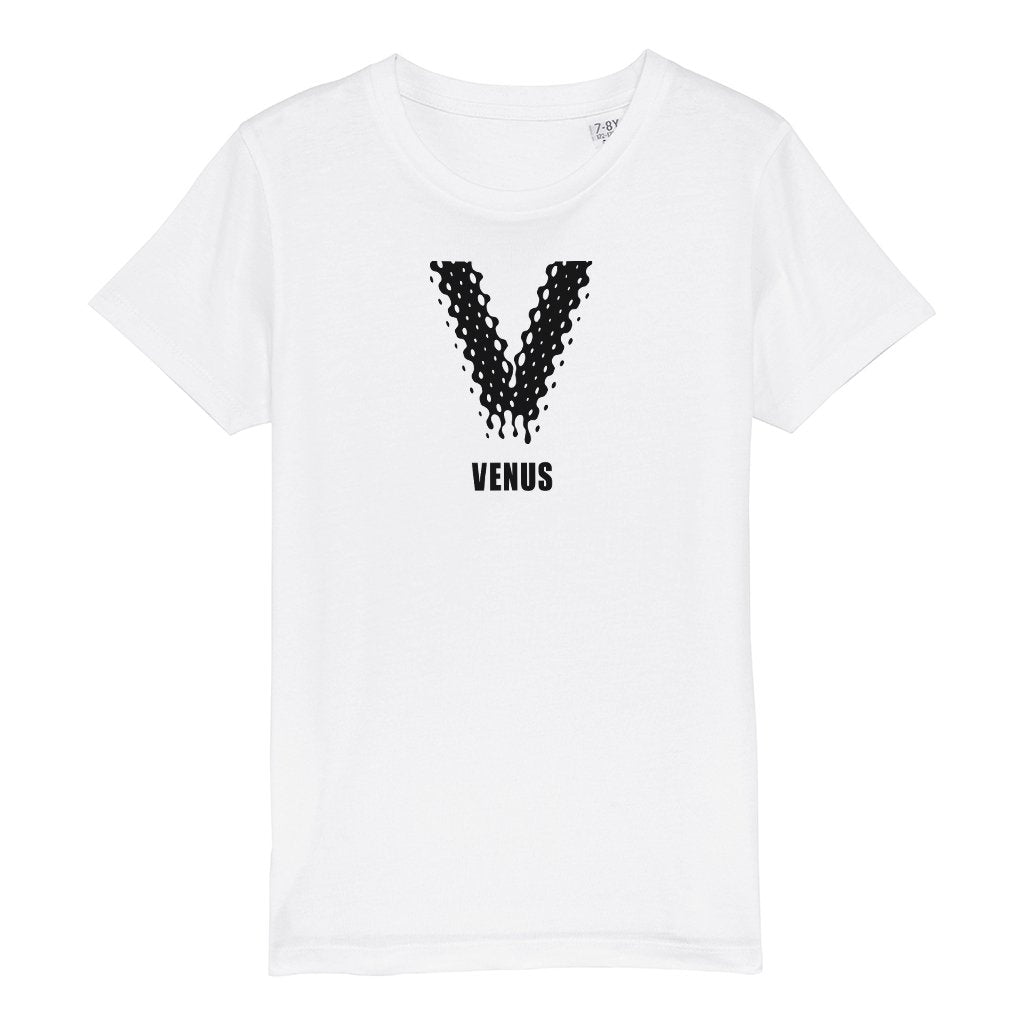 Venus Black Logo Kid's Organic T-Shirt-Venus-Essential Republik