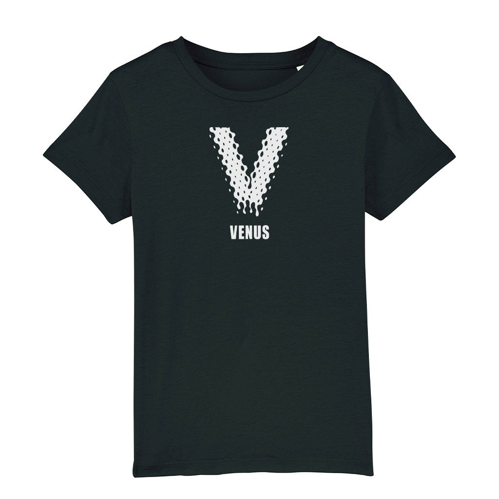 Venus White Logo Kid's Organic T-Shirt-Venus-Essential Republik