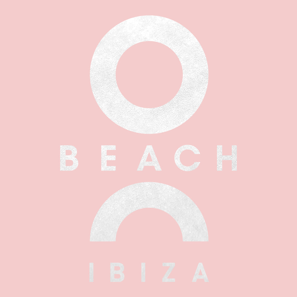 O Beach White Flock Logo Women's Iconic Fitted T-Shirt-O Beach-Essential Republik