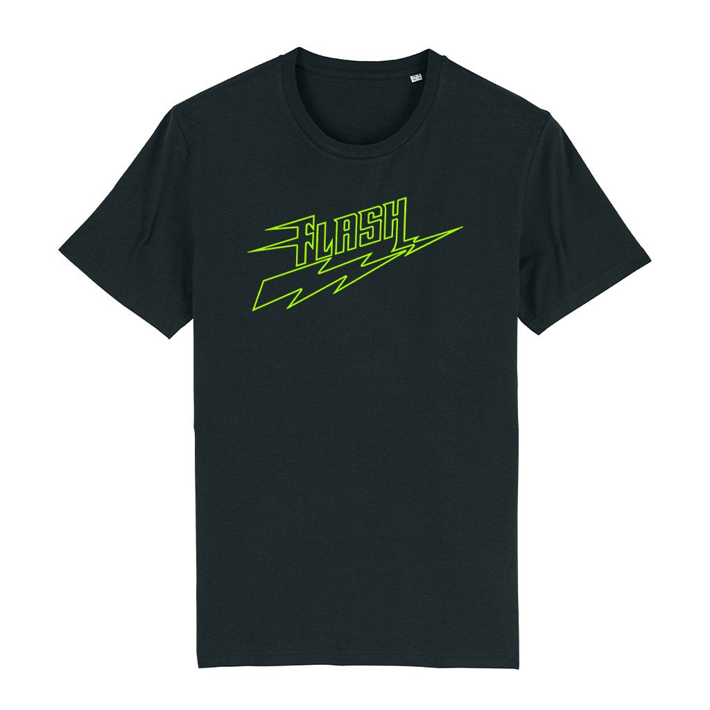 Flash Neon Green Logo Men's Organic T-Shirt-Flash-Essential Republik
