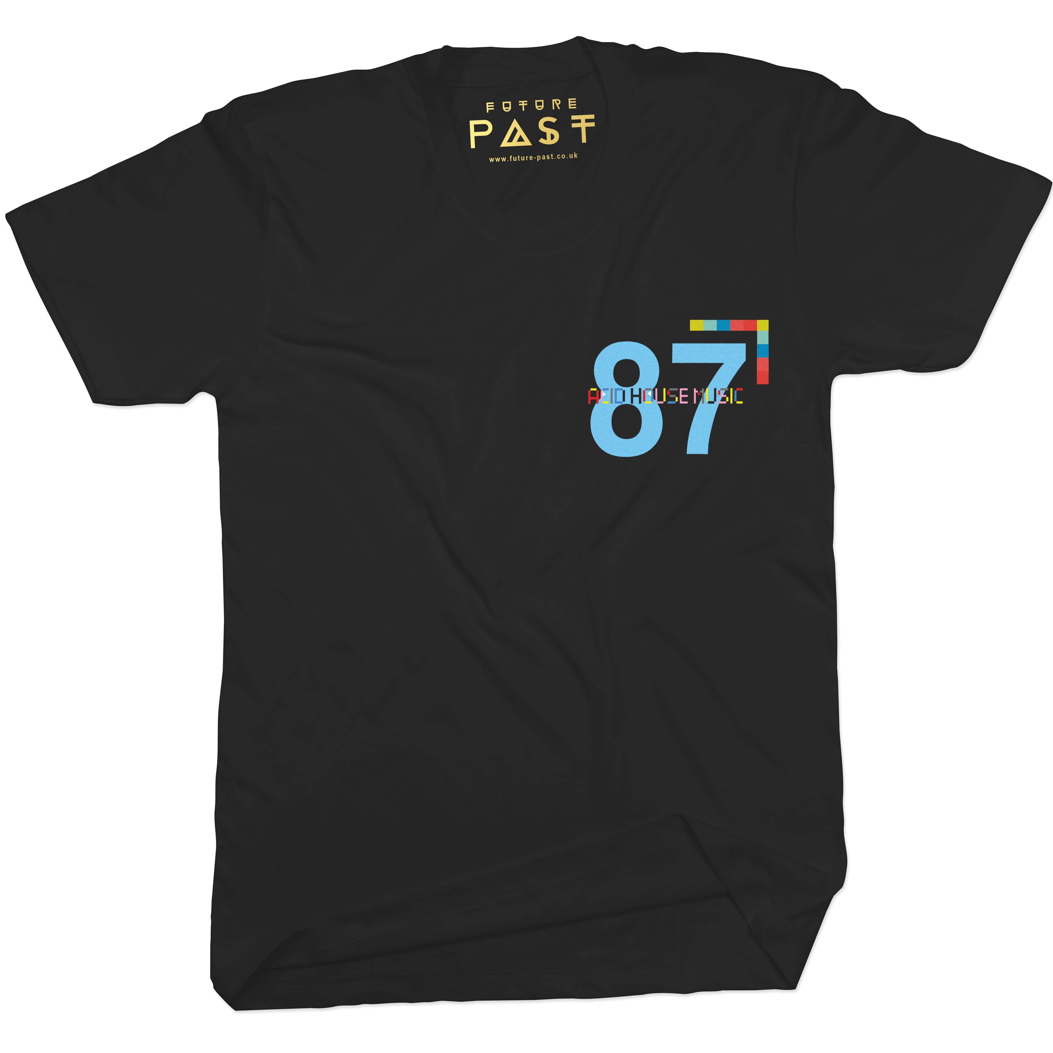 Acid House Music 87 T-Shirt / Black-Future Past-Essential Republik