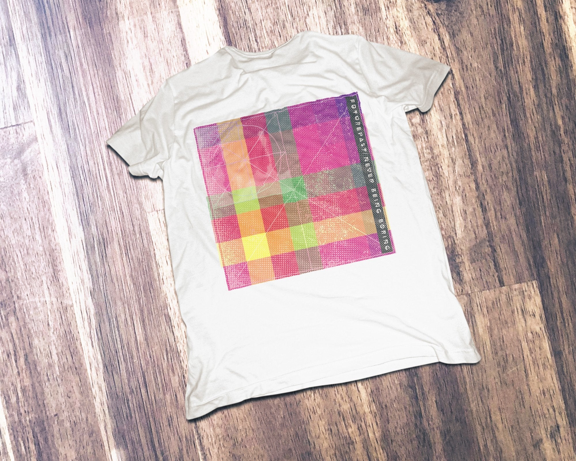 Never Being Boring T-Shirt / White-Future Past-Essential Republik