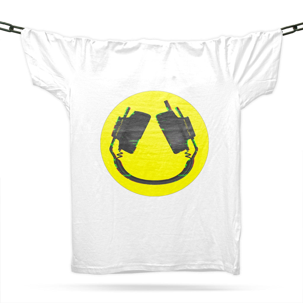 Headphone Smiler T-Shirt / White-Future Past-Essential Republik