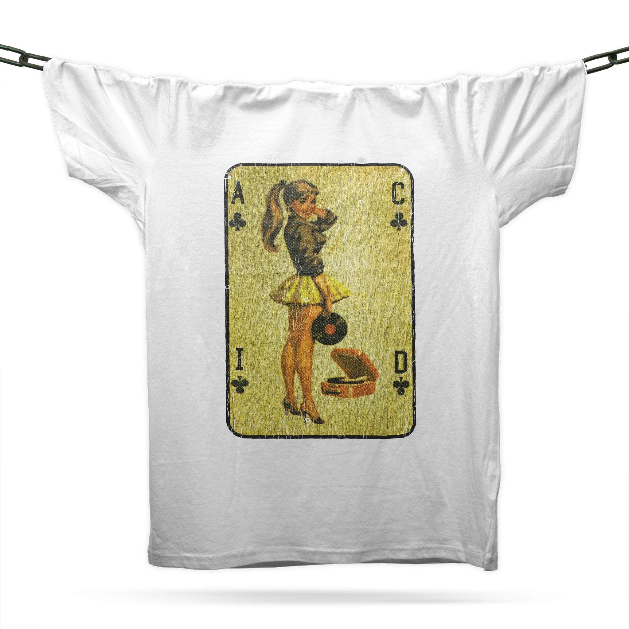 Acid House Playing Card T-Shirt / White-Future Past-Essential Republik