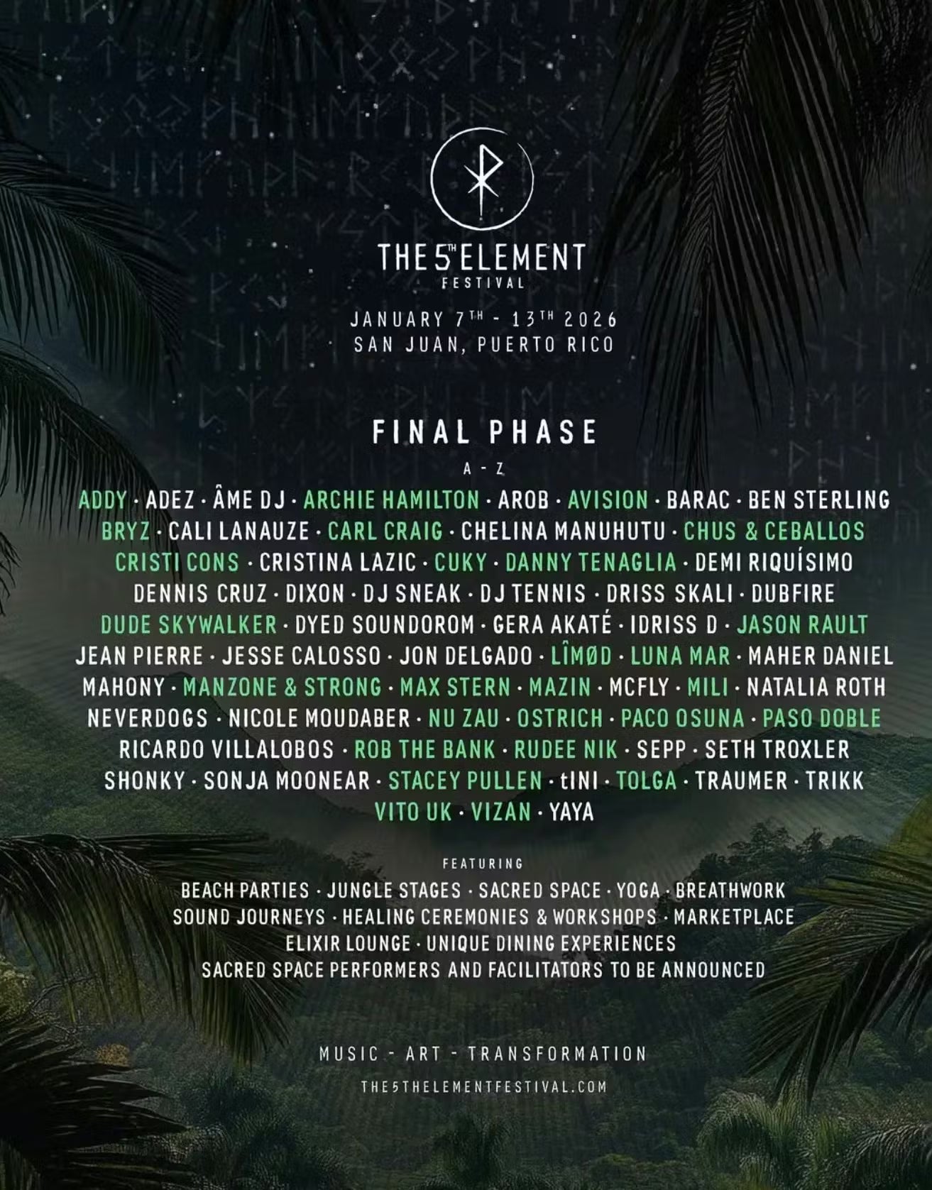 Danny Tenaglia - The 5th Element Festival Puerto Rico Jan 2026