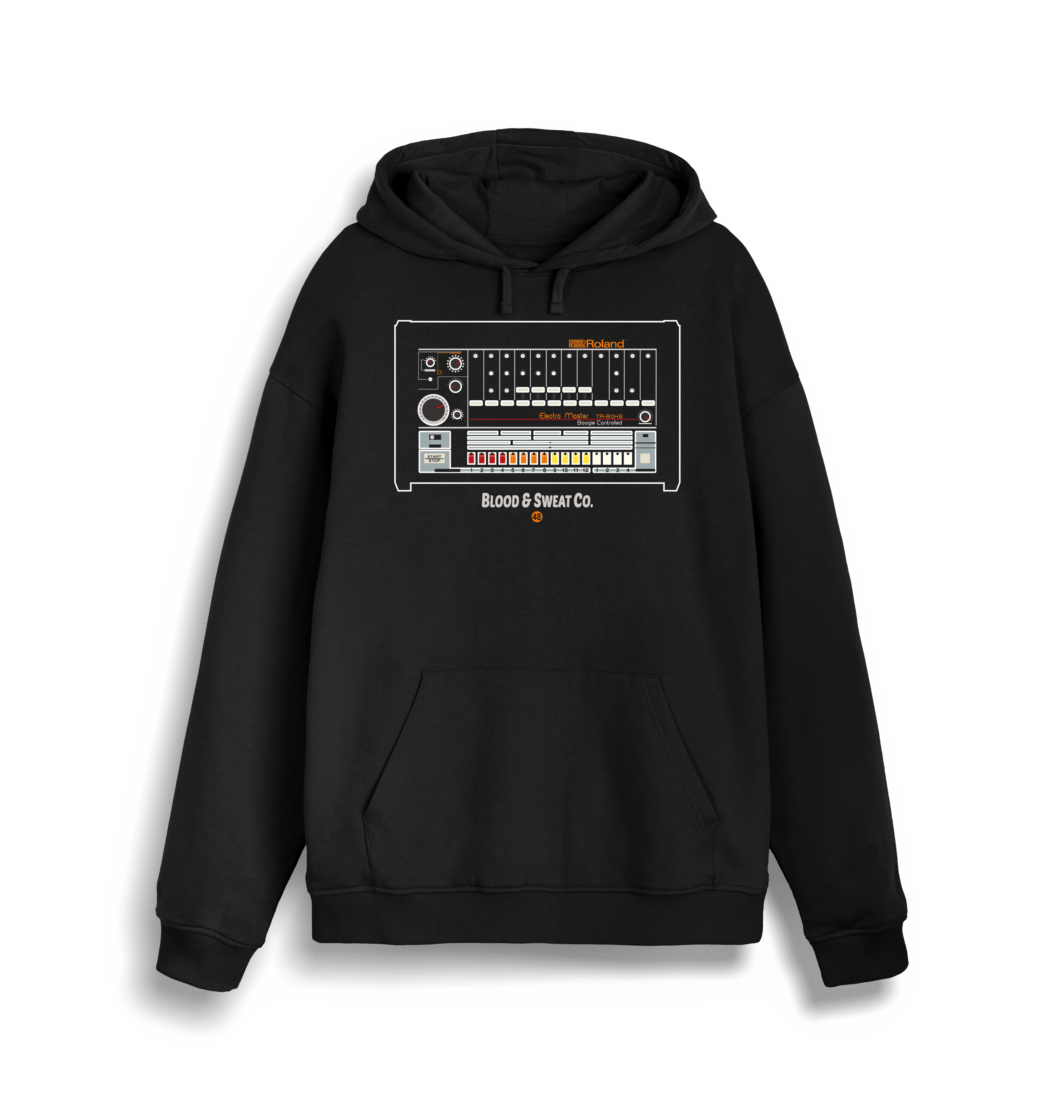 Blood & Sweat 808 State Unisex Hoodie-Blood & Sweat-Essential Republik