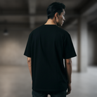 Drumcode fading print oversized unisex t shirt in black-Drumcode-Essential Republik