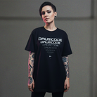 Drumcode fading print oversized unisex t shirt in black-Drumcode-Essential Republik