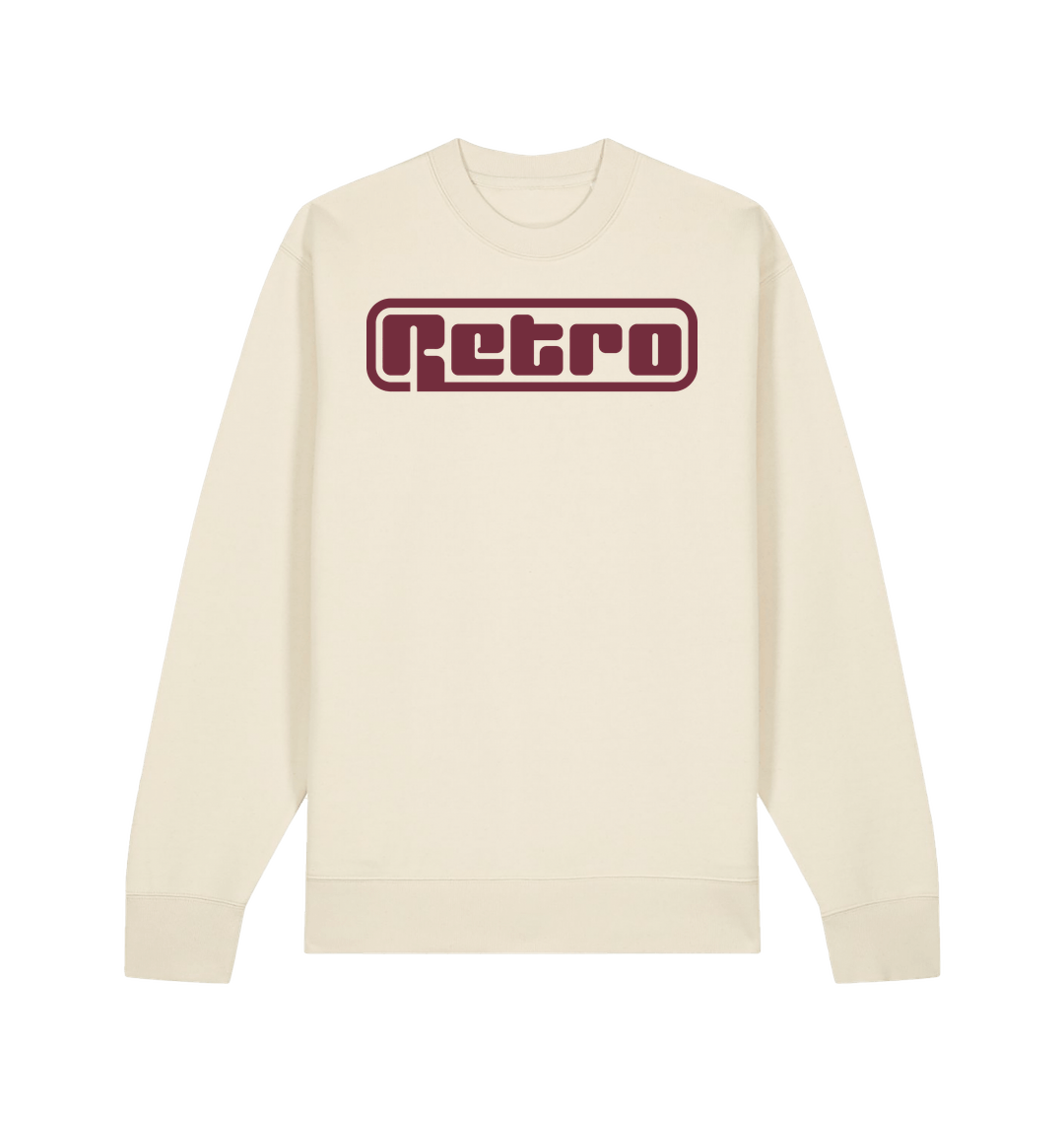 Cardinal Red Retro Logo Unisex Stoller Crew Neck Sweatshirt-Essential Republik-Essential Republik