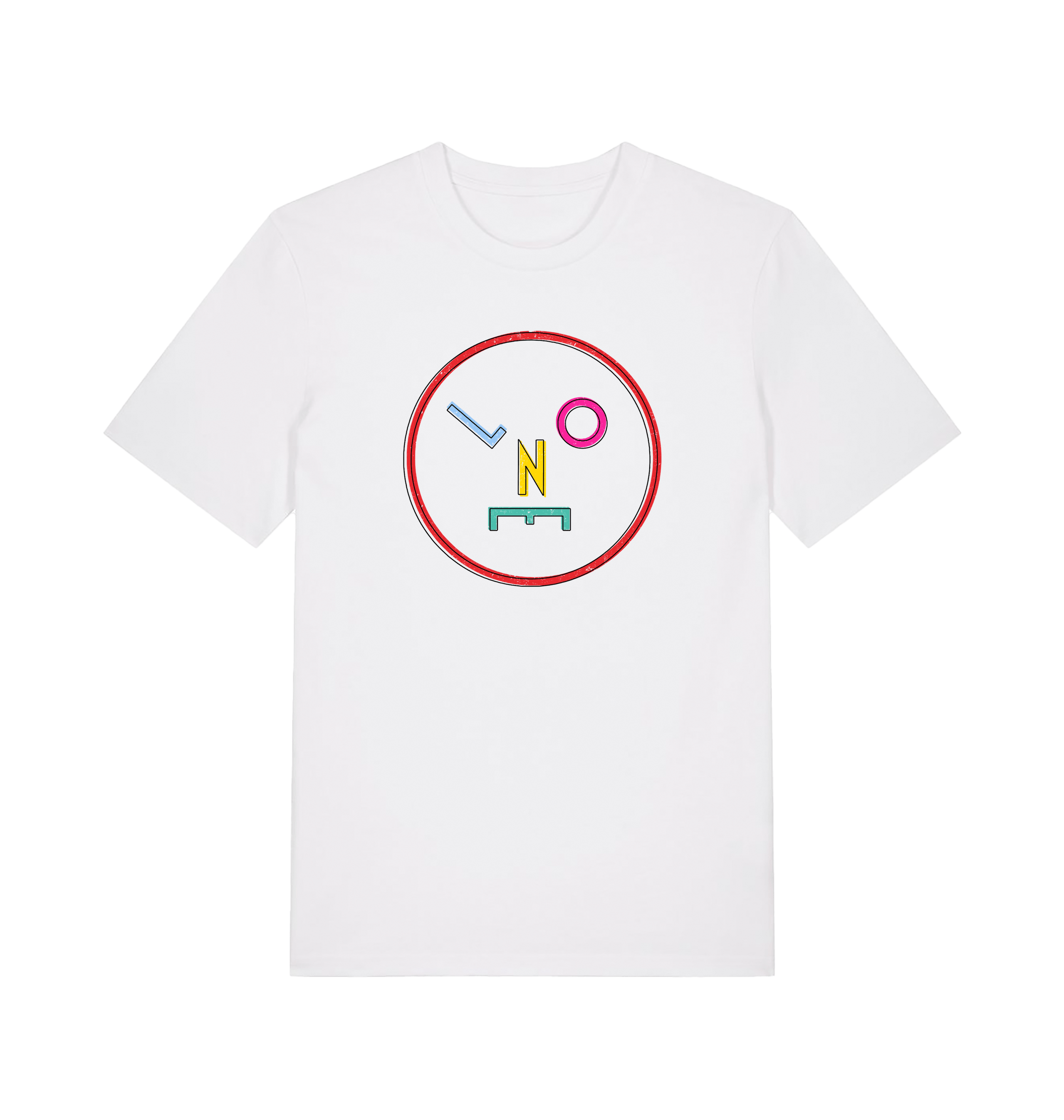 LNOE Colour t shirt in white-LNOE-Essential Republik