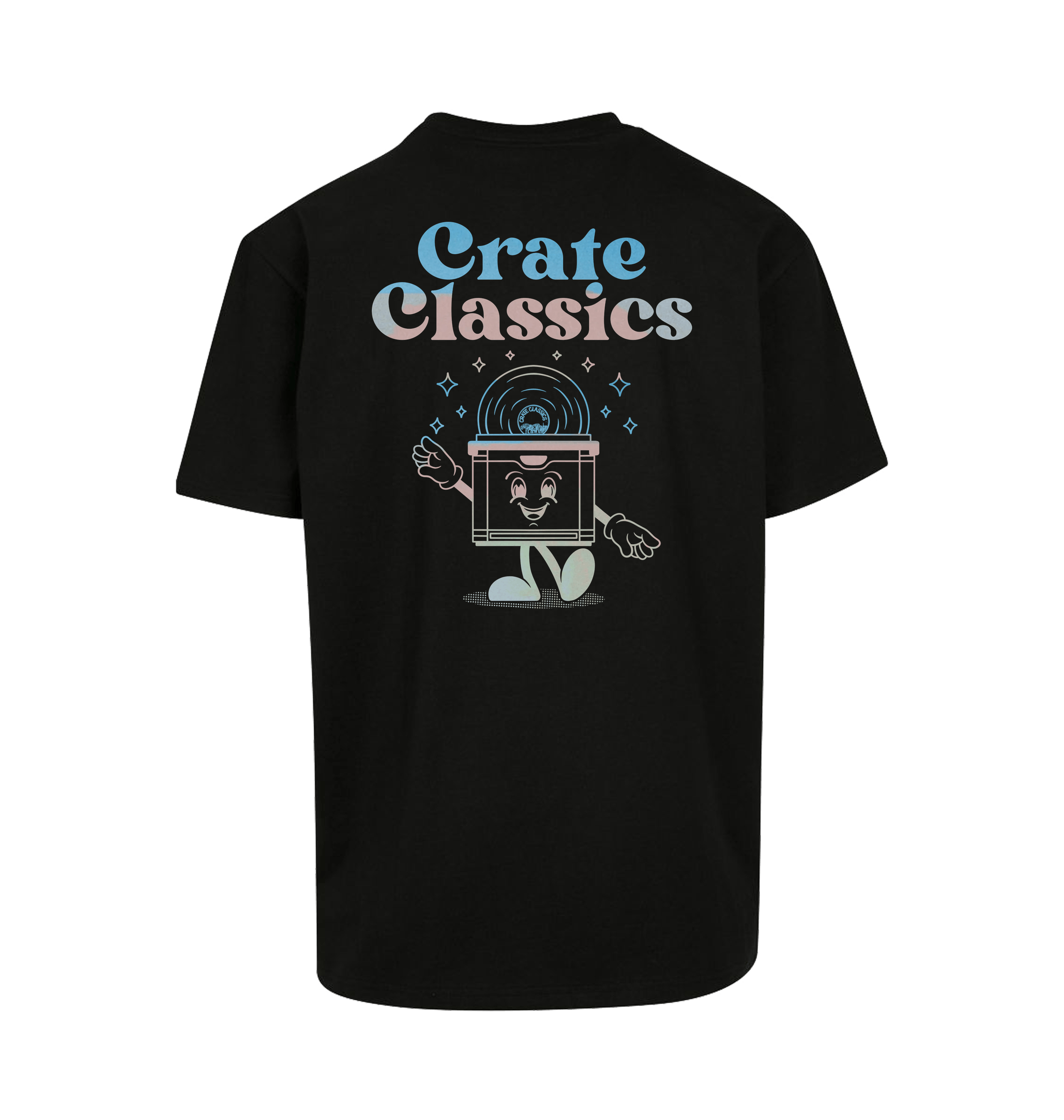 Crate Classics Logo T shirt in black-Crate Classics-Essential Republik
