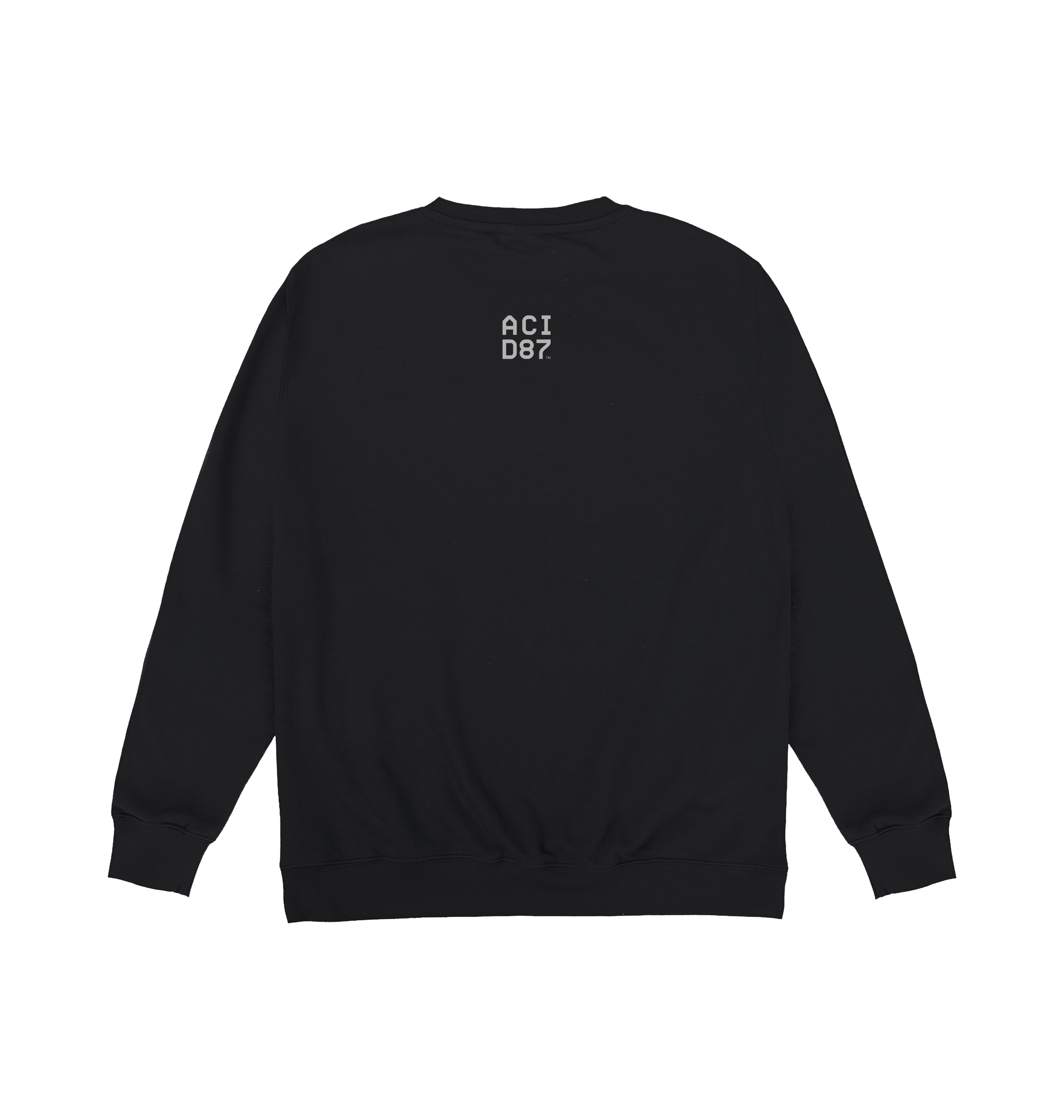 Acid87 Boxed Logo Print Unisex Sweatshirt-Essential Republik-Essential Republik